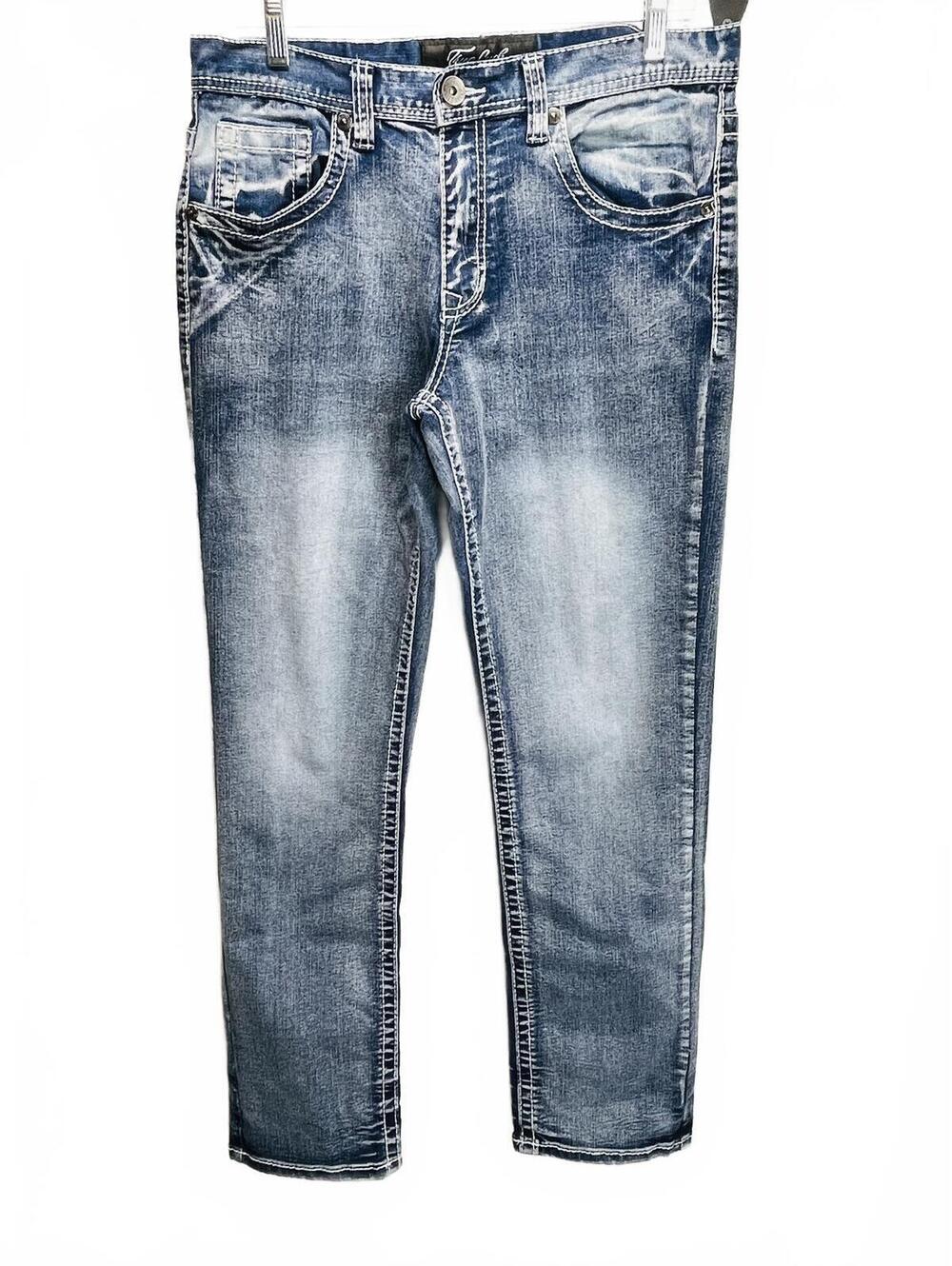 True Luck Men's Blue Denim Jeans Size 32x32
